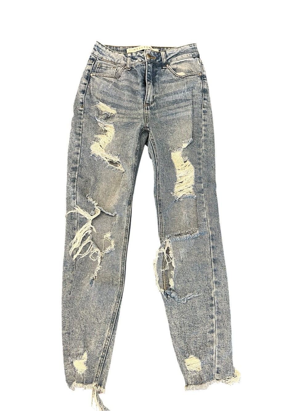 Distressed Light Blue Women's Ripped Jeans Juniors